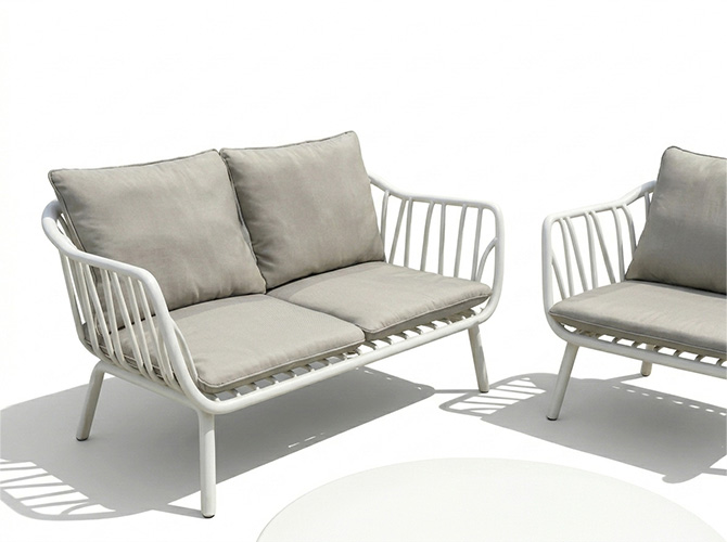 Botanist Premium Outdoor Rope Wicker Patio Dining Set grey