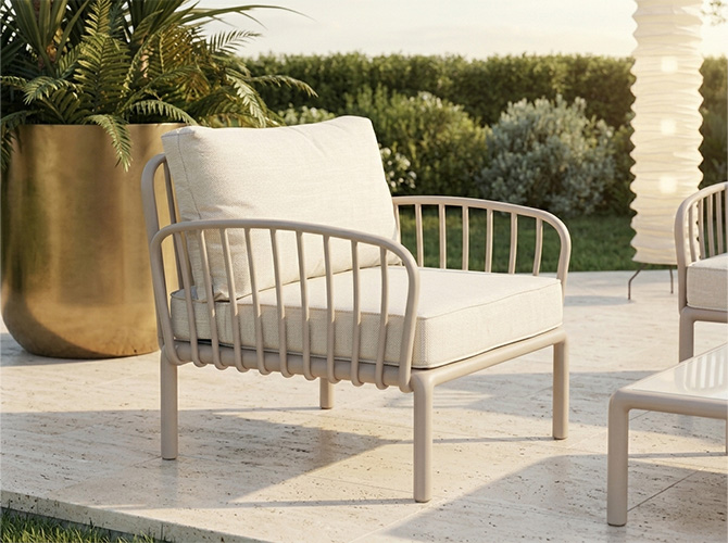Botanist Premium Outdoor Rope Wicker Patio Dining Set Light grey
