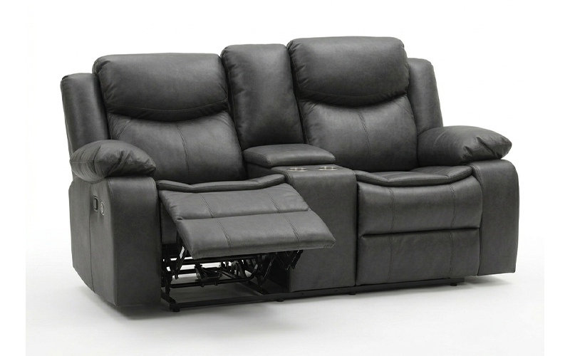 Bruschetta 2-Seater Loveseat Recliner (Grey)